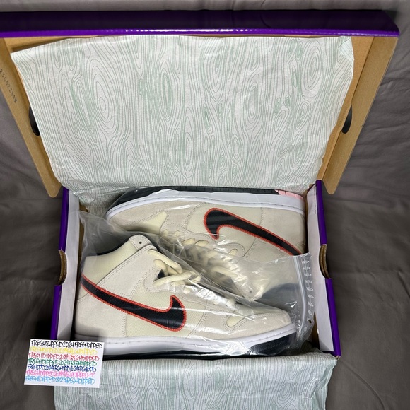 NWT 2022NIKE SB DUNK HIGH PRO PRM SAN FRANCISCO GIANTS SZ. 10.5 DEADSTOCK OG ALL - Picture 16 of 16